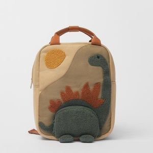 Dinosaur Backpack Camel Brown